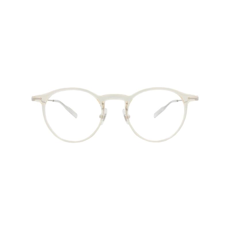 Montblanc Round-Frame Injection Optical Frames - Beige Silver Transparent - Beige Silver Transparent - Beige