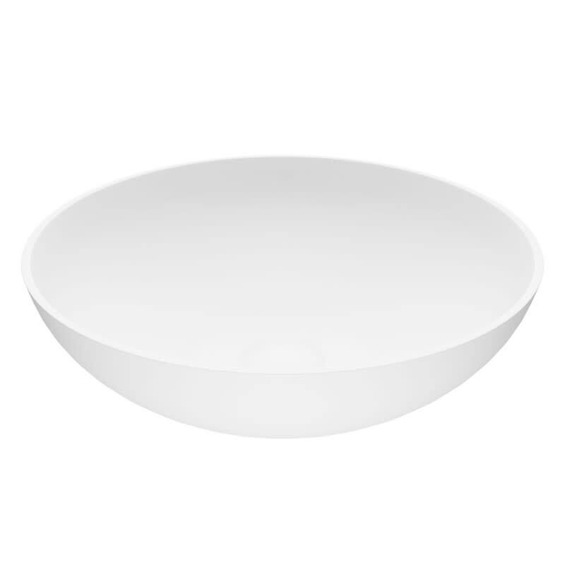 Vigo Lotus 16" Circular Matte Stone� Vessel Bathroom Sink