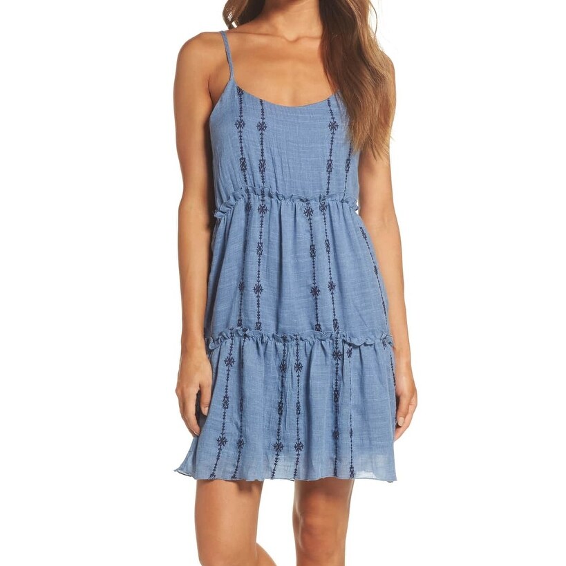 thml embroidered shift dress