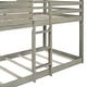 preview thumbnail 7 of 7, Antique Gray Reliable Safety Design Twin Over Twin Loft Bed