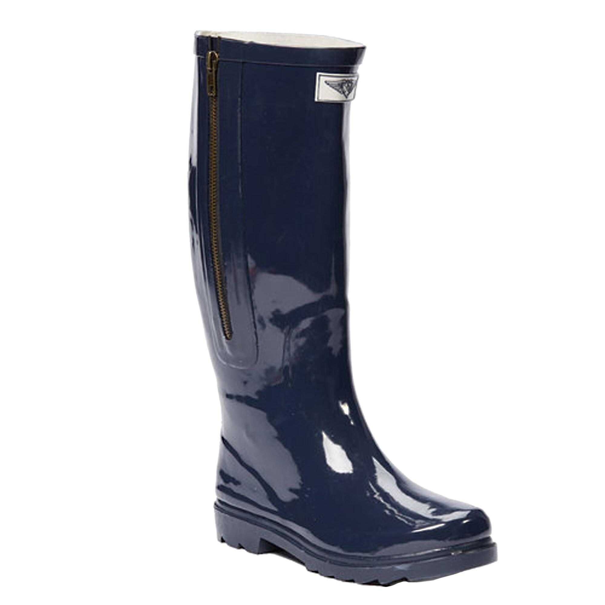 rain boots with side zipper