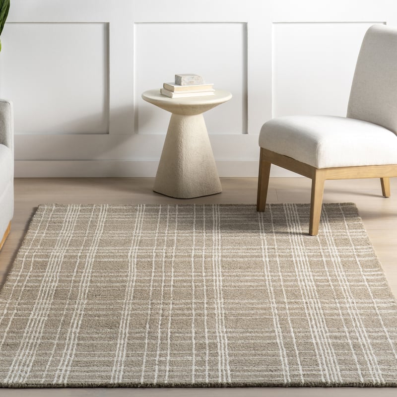 Nuloom Tirza Plaid Wool Area Rug
