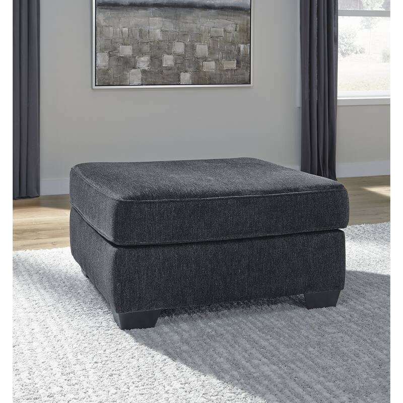 Signature Design by Ashley Altari Gray 2-Piece Sectional with Ottoman - 110" W x 90" D x 37" H