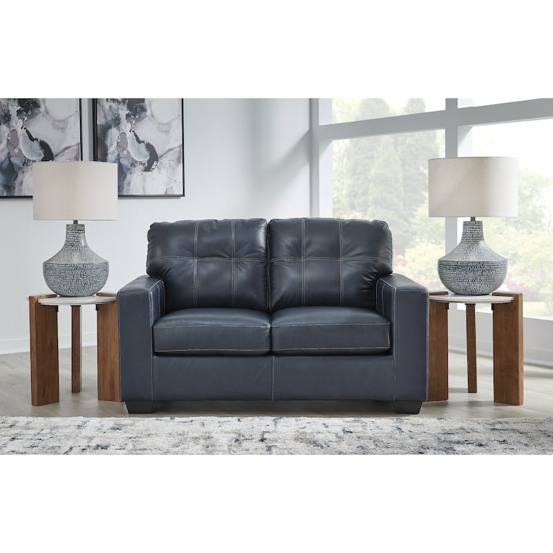 Signature Design by Ashley Santorine Loveseat - 62"W x 38"D x 39"H - Blue