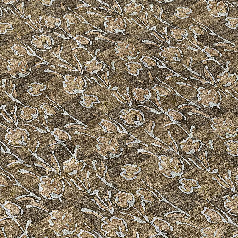 HomeRoots Floral Transitional Rectangle Outdoor Rug