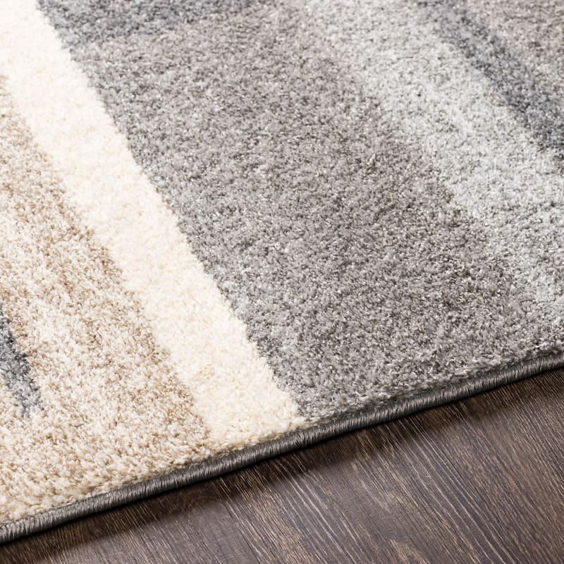 Livabliss Gladys Geometric Beige/ Grey Area Rug - 5' x 7'6"