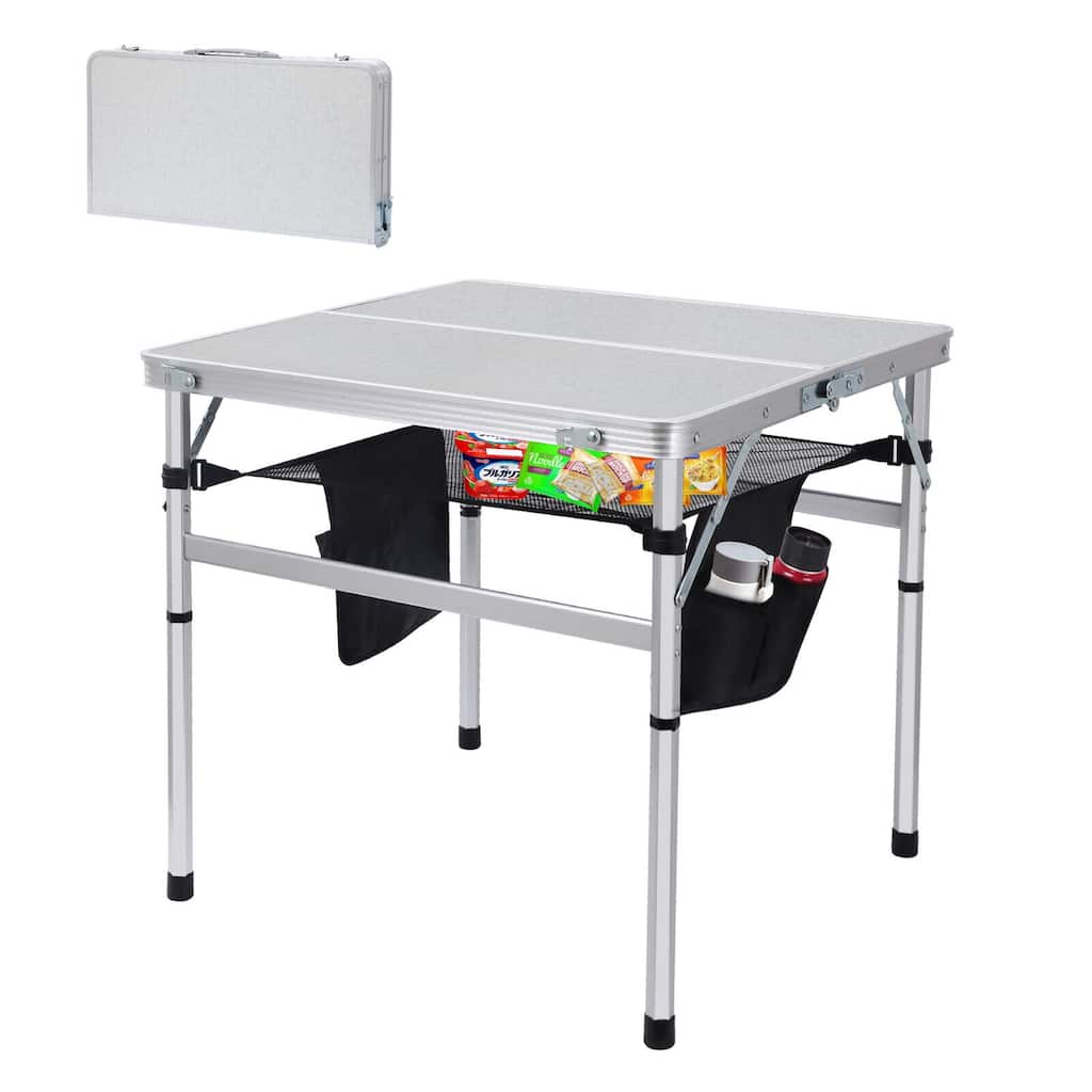 Picnic Table Square, Outdoor Table, Small Table, Card Table Height Adjustable