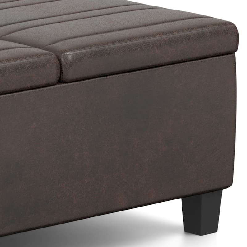 WYNDENHALL Tyler 36 inch Wide Contemporary Square Table Ottoman