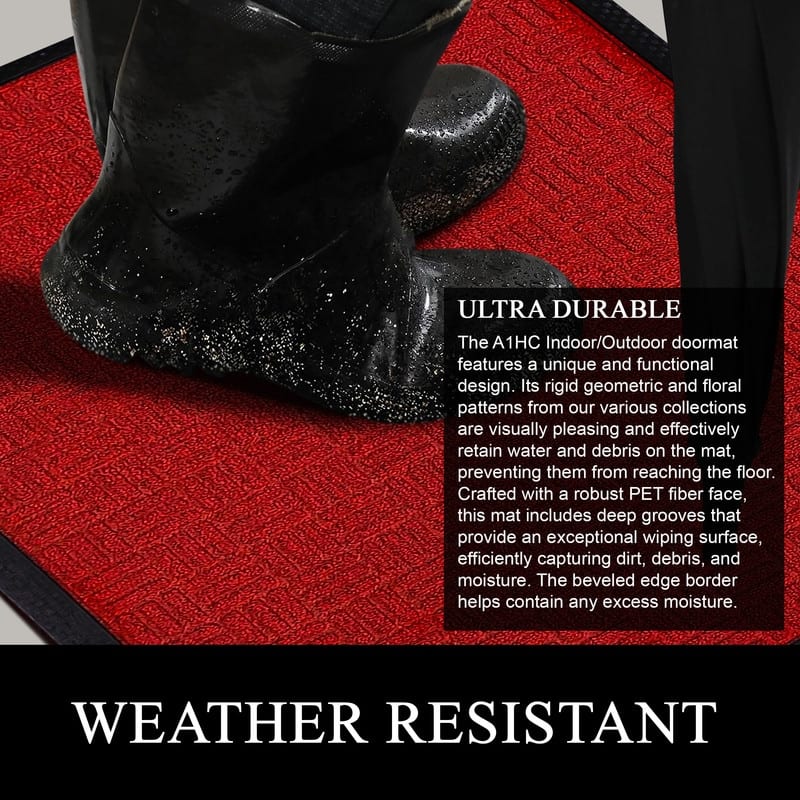 A1HC New Durable and Versatile Polypropylene Rubber Door Mat All Weather Inside Outside Door Mat