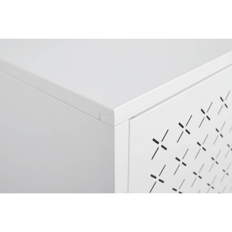 Adjustable Shoe Cabinet with Butterfly Doors - Space-Saving Design