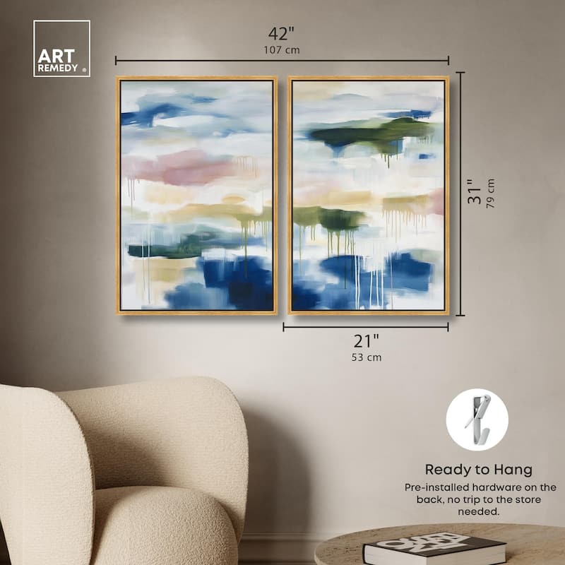 Kairos II Canvas Set of 2 by Art Remedy