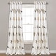 preview thumbnail 1 of 6, Lush Decor Rowley Birds Room Darkening Curtain Panel Pair 52" W x 95" L - Yellow