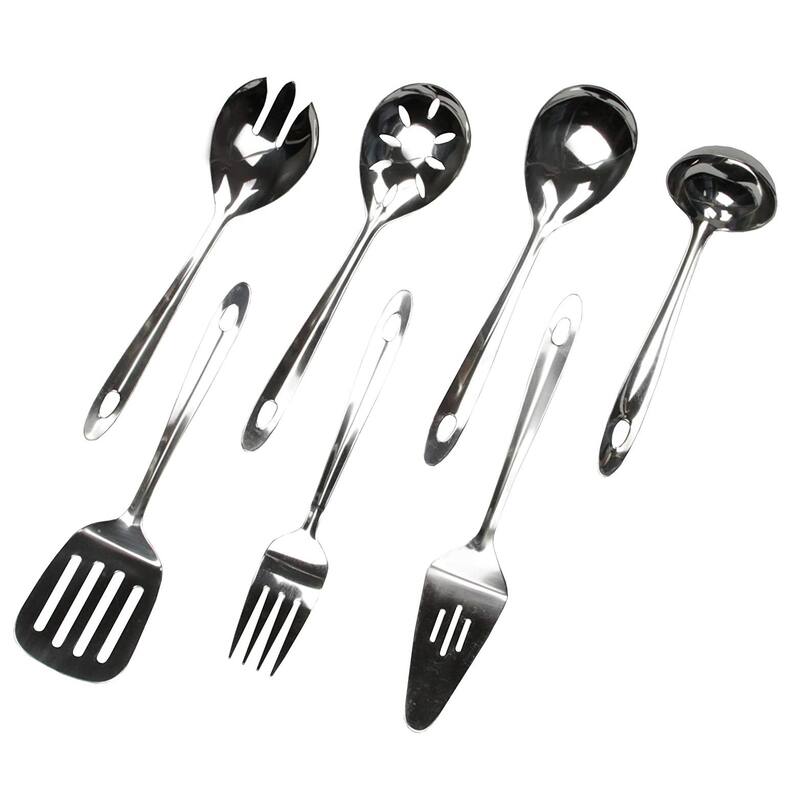 Chef Craft 9.5" Stainless Steel Slotted Serving Turner Spatula with Sleek Mirror Finish
