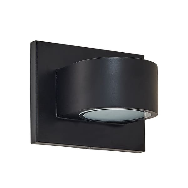 LED Round Shape outdoor wall light with black finish On Sale Bed