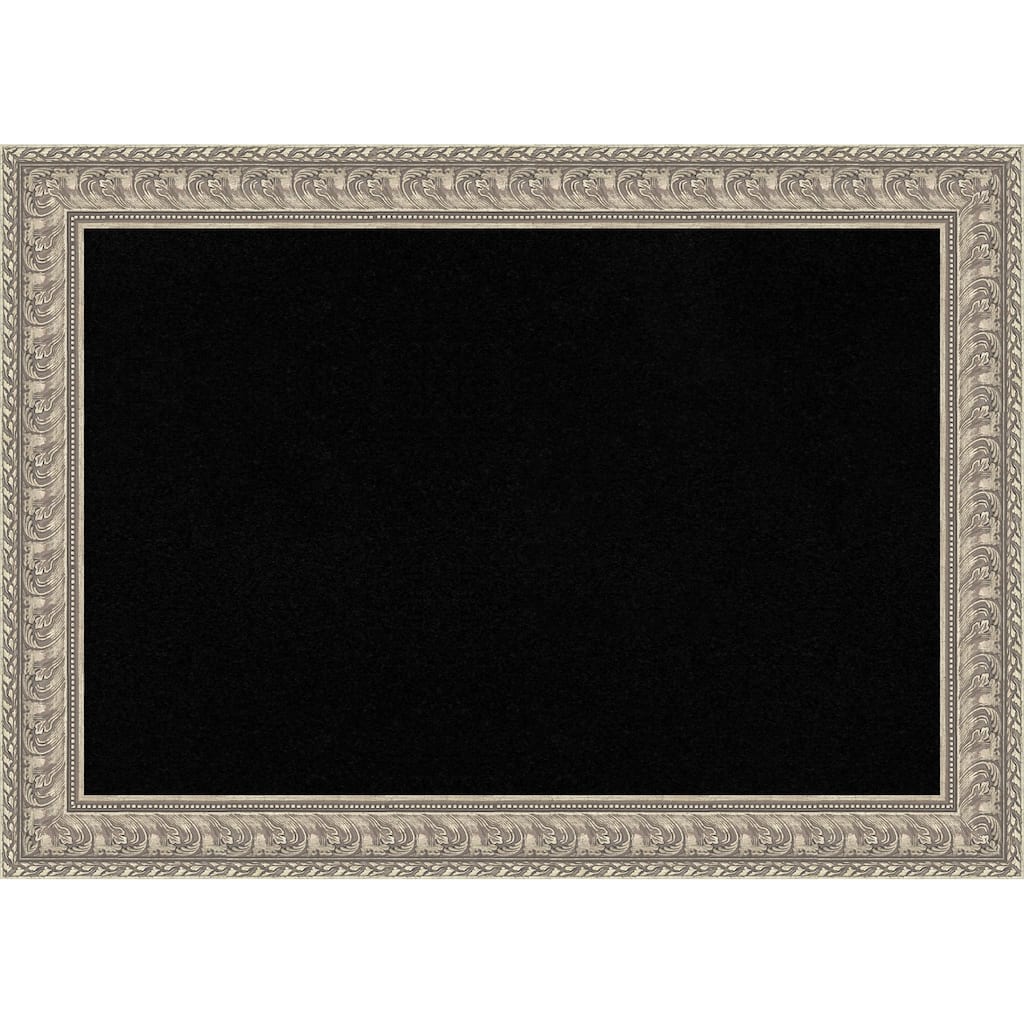Sydney Silver Framed Cork Board - Bulletin Board, Organization Board, Pin Board