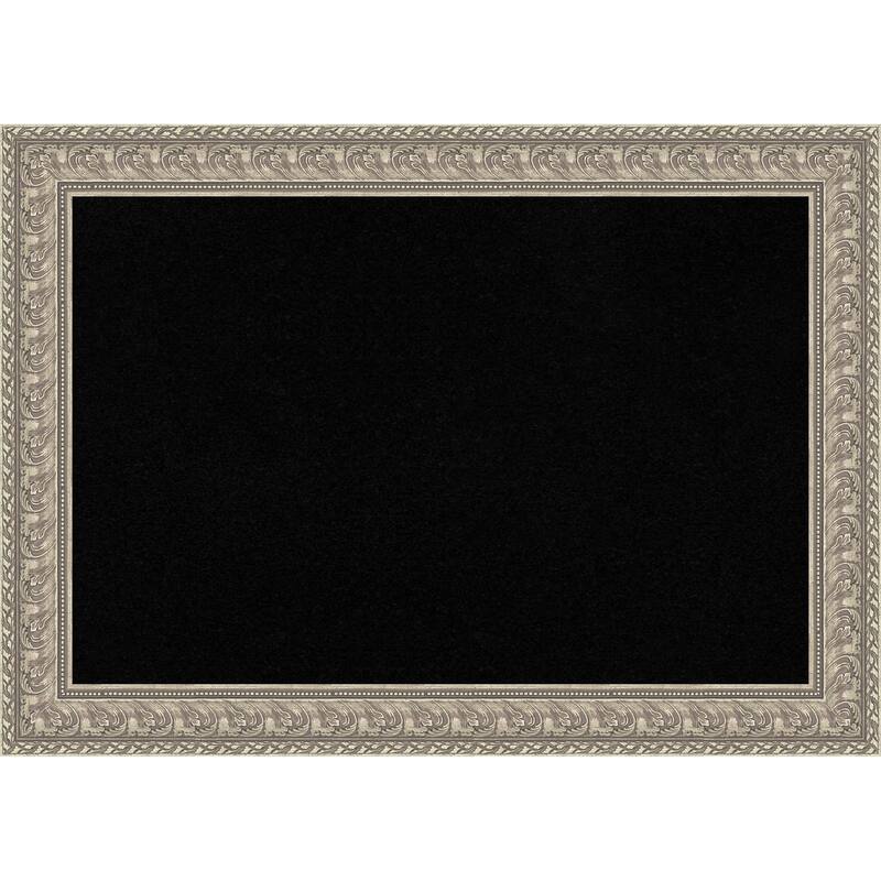 Sydney Silver Framed Cork Board - Bulletin Board, Organization Board, Pin Board