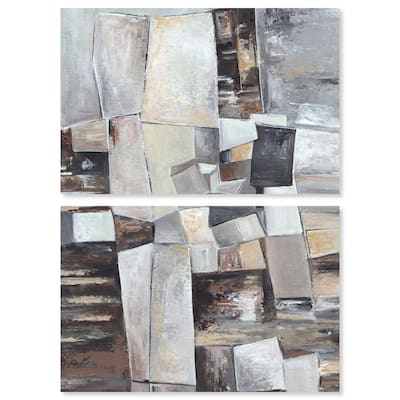 Inside the Future Canvas Set of 2 by Art Remedy, Gallery Wrapped