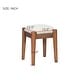 preview thumbnail 15 of 15, 39" Wood Bohemian Vanity Set with USB Ports, 4 Drawers and Rattan Accents and Cushioned Stool