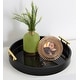 preview thumbnail 3 of 89, Kate and Laurel Lipton Round Decorative Tray with Metal Handles