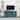 Teal Blue 63" TV Stand with Glass Door and Adjustable Shelves