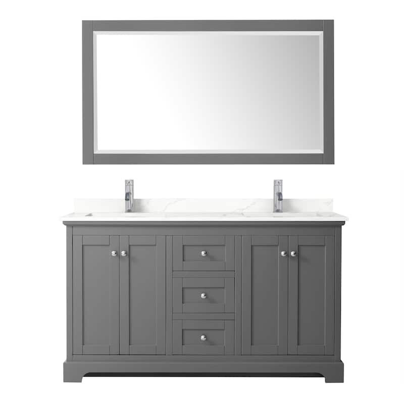 Wyndham Collection WCV232360D-QTZ-UNSM58 Avery 60" Free Standing