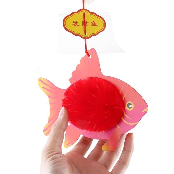 Shop Family Paper Fish Pattern Chinese Style Spring Festival Door