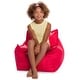 preview thumbnail 68 of 89, Bean Bag Chair for Kids, Teens and Adults, Comfy Chairs for your Room Newport Chair - Red