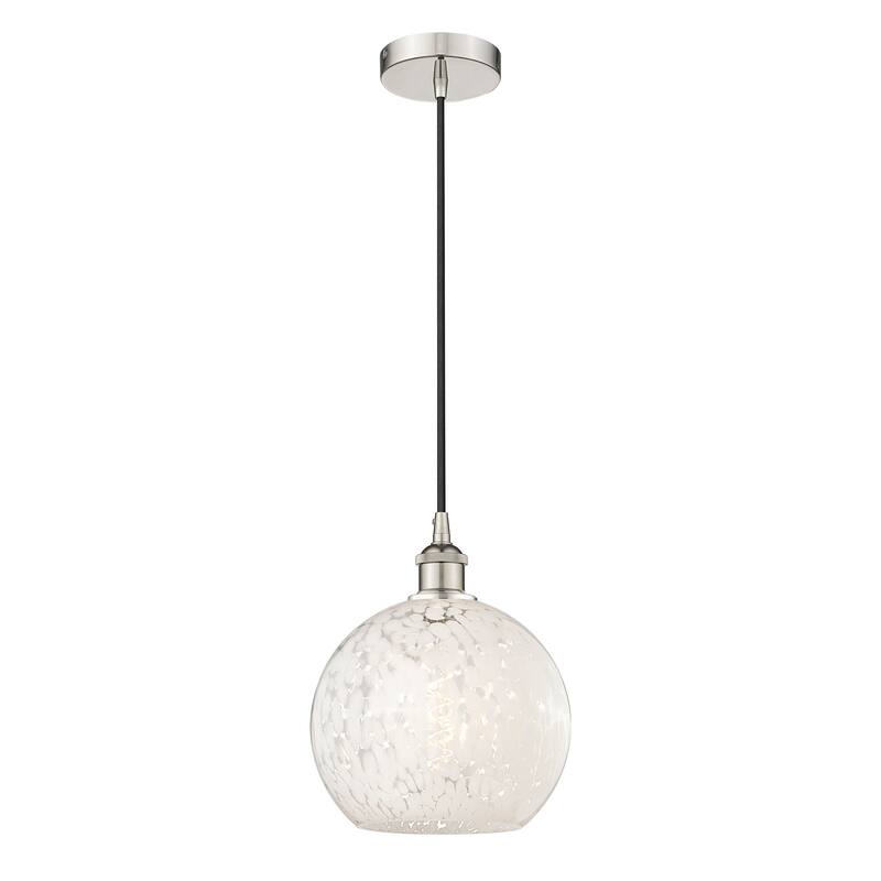 Innovations Lighting 616-1P 12 10 White Mouchette Pendant White