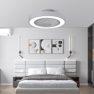20 Inch Enclosed Bladeless Ceiling Fan With Lights - Bed Bath & Beyond