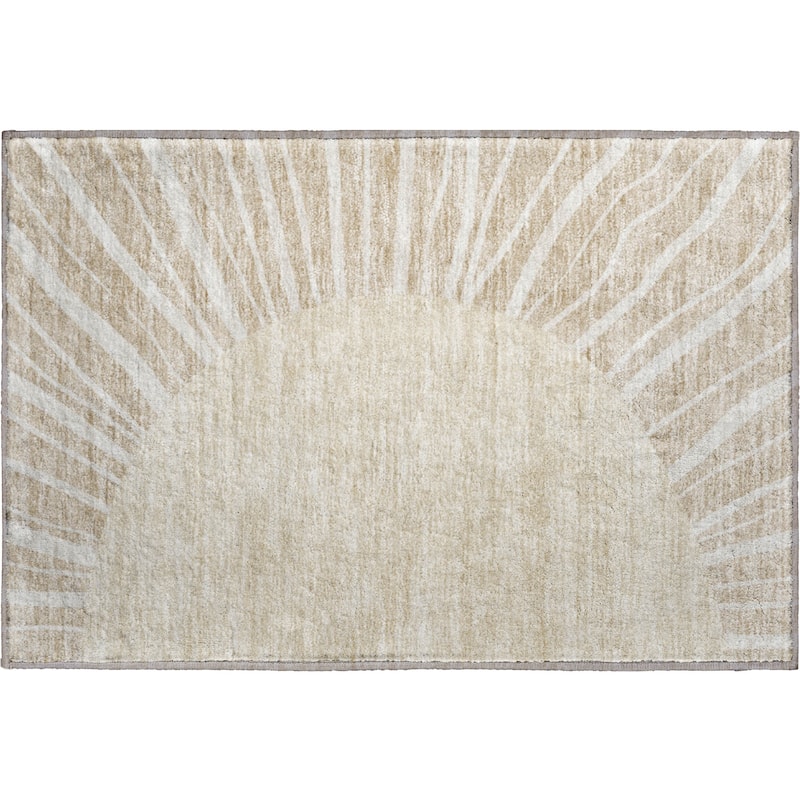 Premium Washable Super Soft Contemporary Rays Mayfield Rug