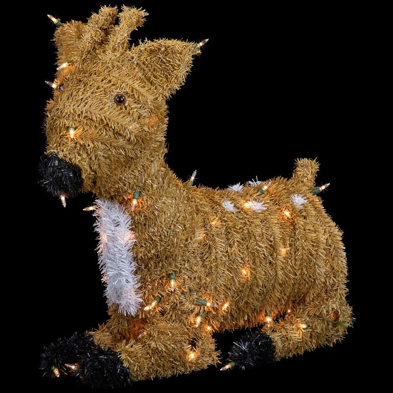 Pre-Lit Fawn Reindeer with Spots Outdoor Christmas Decoration - Brown
