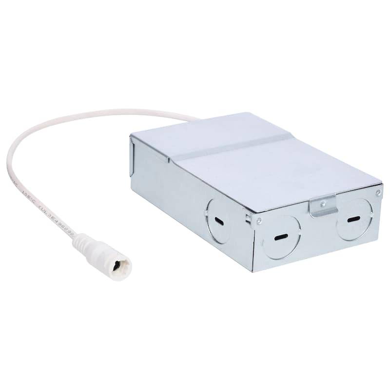 12 Watt LED Direct Wire Downlight Edge-lit 6-Inch CCT Selectable Square Remote Driver