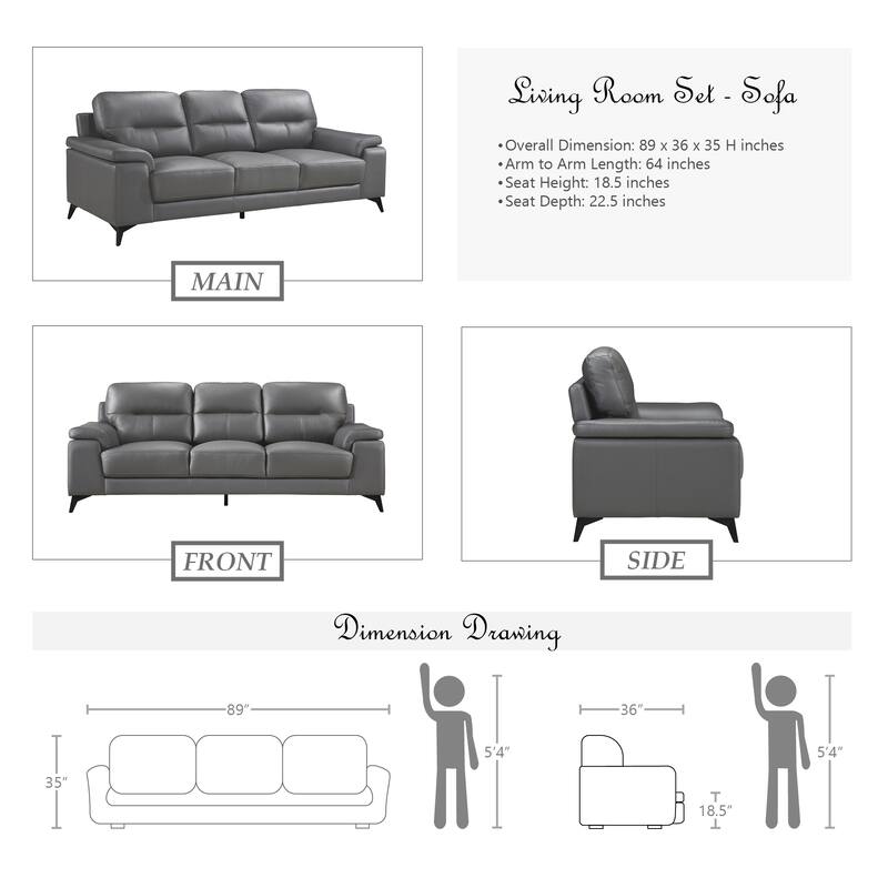 Socorro 3-Piece Living Room Set