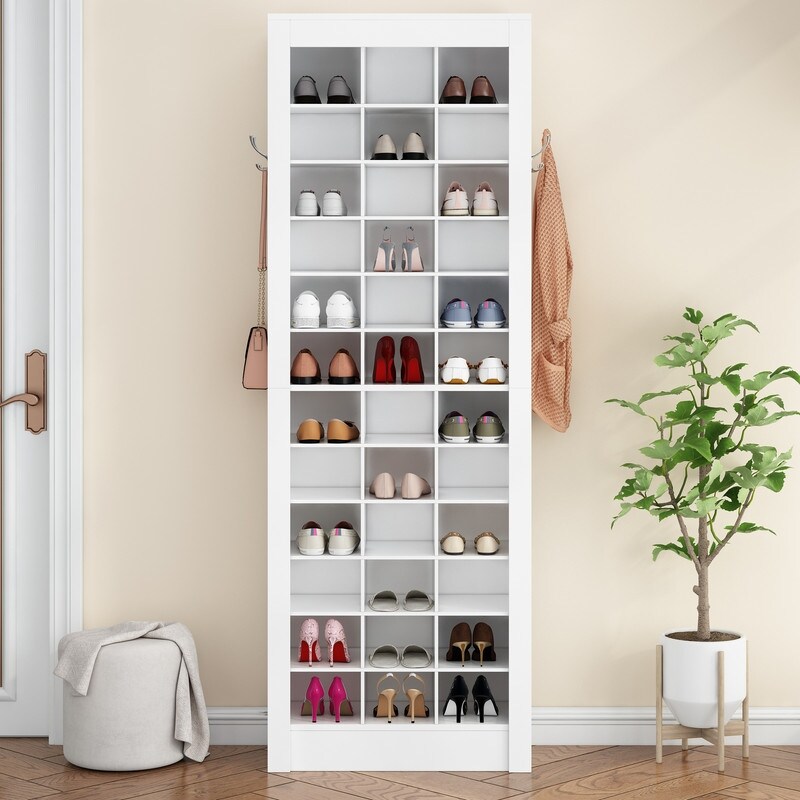36 Pair Shoe Storage Cabinet With Cubbies Bed Bath Beyond 38882617