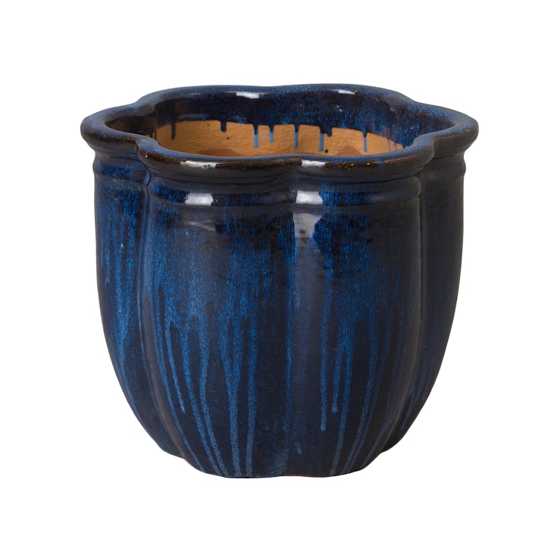 Donis Planter - Deep Blue - 16" x 14"