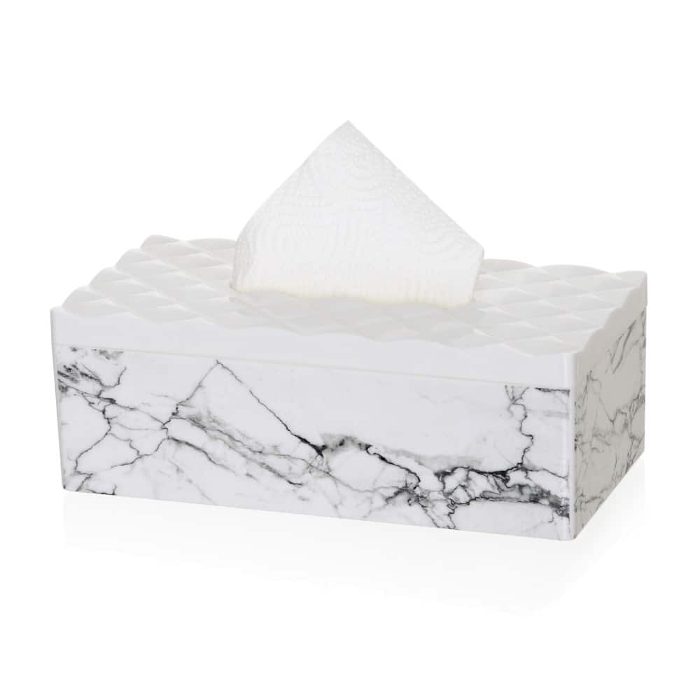 YBM Home Tissue Paper Box with Elegant Marble Printing