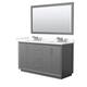 Option Dark Gray / Giotto Quartz Top / Brushed Nickel