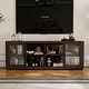 preview thumbnail 18 of 29, Vintage TV Cabinet Buffet Cabinet Entertainment Center Gray Brown
