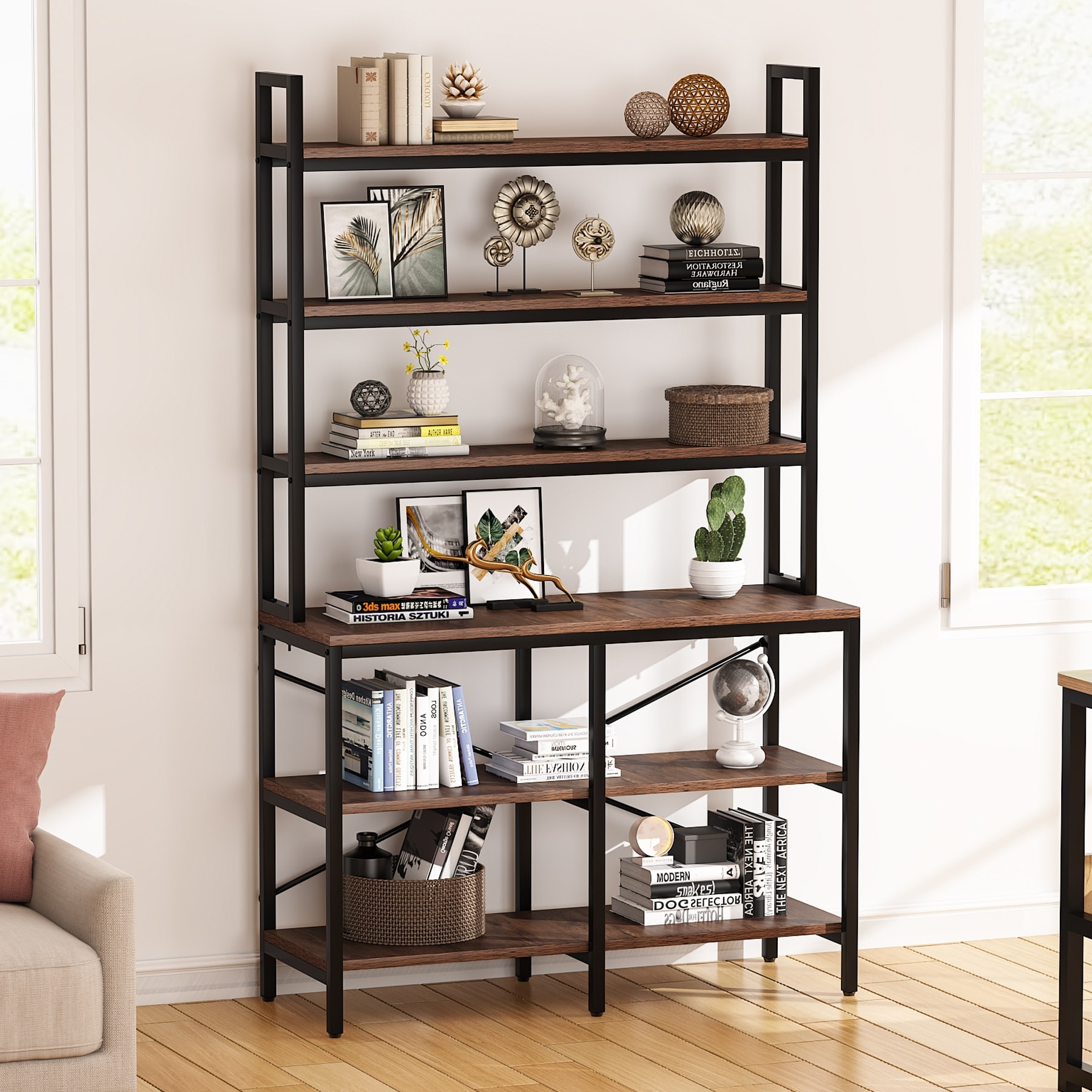 4/6 Tier Cube Bookshelf Rack Bookcase Stand Storage Shelving Display Book She 