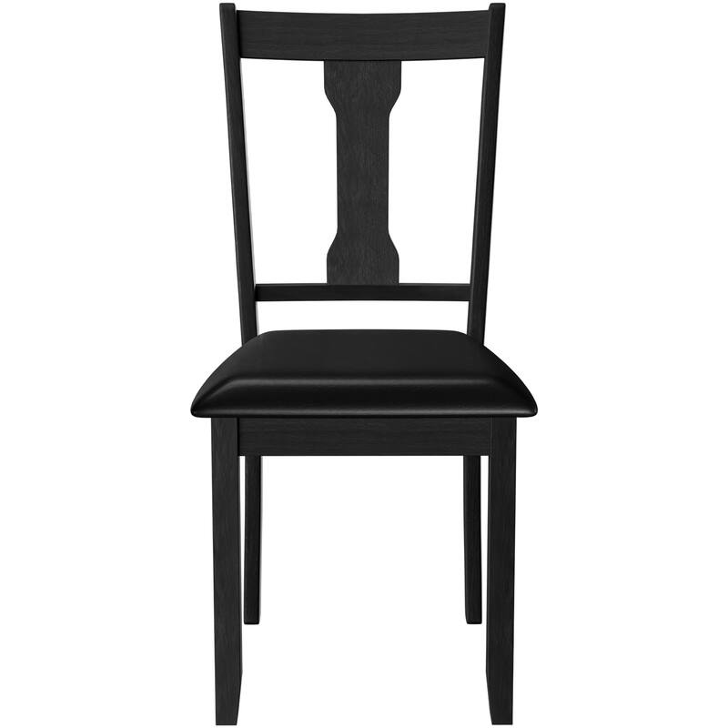 Set of 2 Dining Room Chair Coffee Rubber Wood Frame and Upholstered - See details