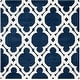 preview thumbnail 9 of 40, SAFAVIEH Handmade Chatham Chessie Modern Wool Rug 5' Square - Dark Blue/Ivory - Square