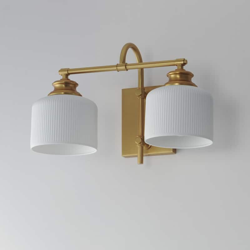Maxim 21492WT Bisque 2 Light 10" Tall Wall Sconce