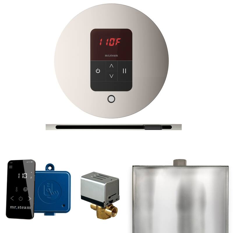 Mr Steam BBRL Basic Butler Linear Package Steam Shower Control Package - Polished Nickel