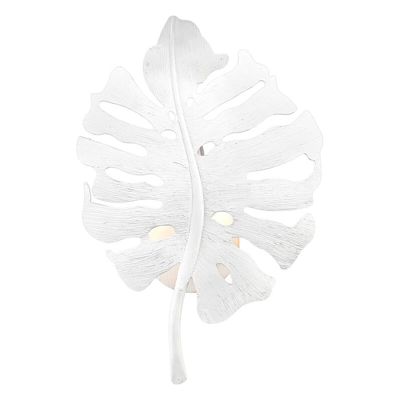 Aruba 1 Light Wall Sconce - Textured White Plaster