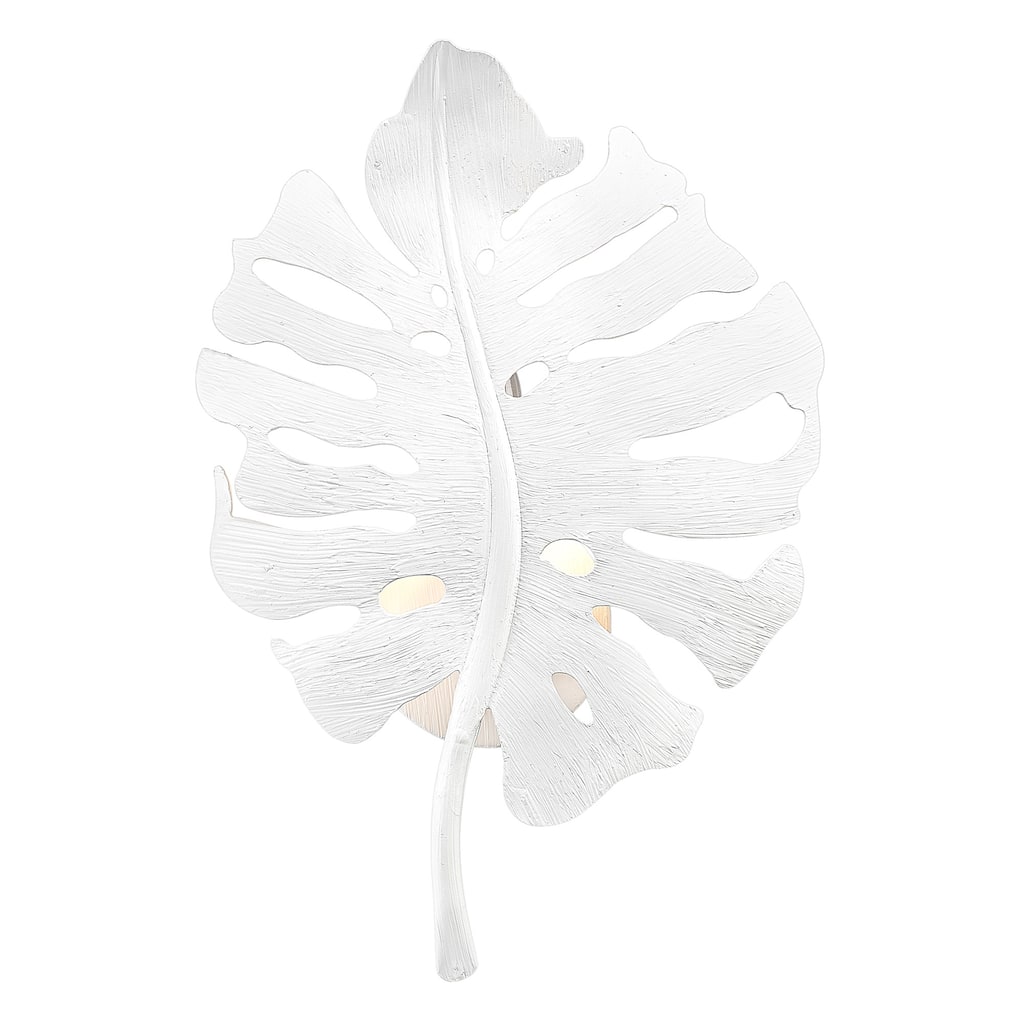 Aruba 1 Light Wall Sconce - Textured White Plaster