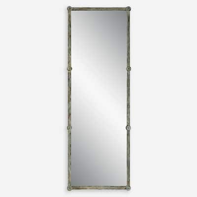 Uttermost Gattola Gray Wash Dressing Mirror - 24.75"W x 72.75"H x 1.25"D
