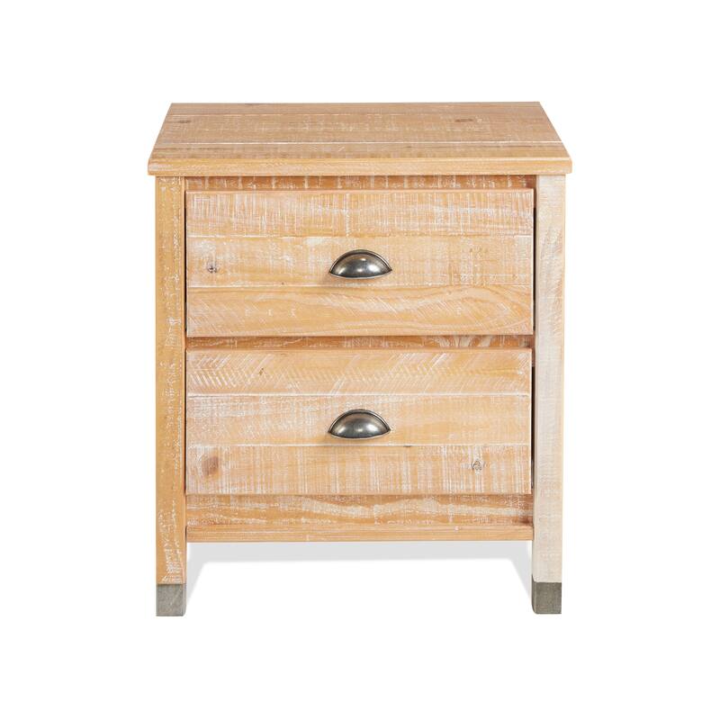 Baja Night Stand - 2 Drawer - Brown - 2-drawer