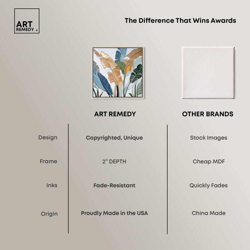 Paradise Fronds I Canvas by Art Remedy