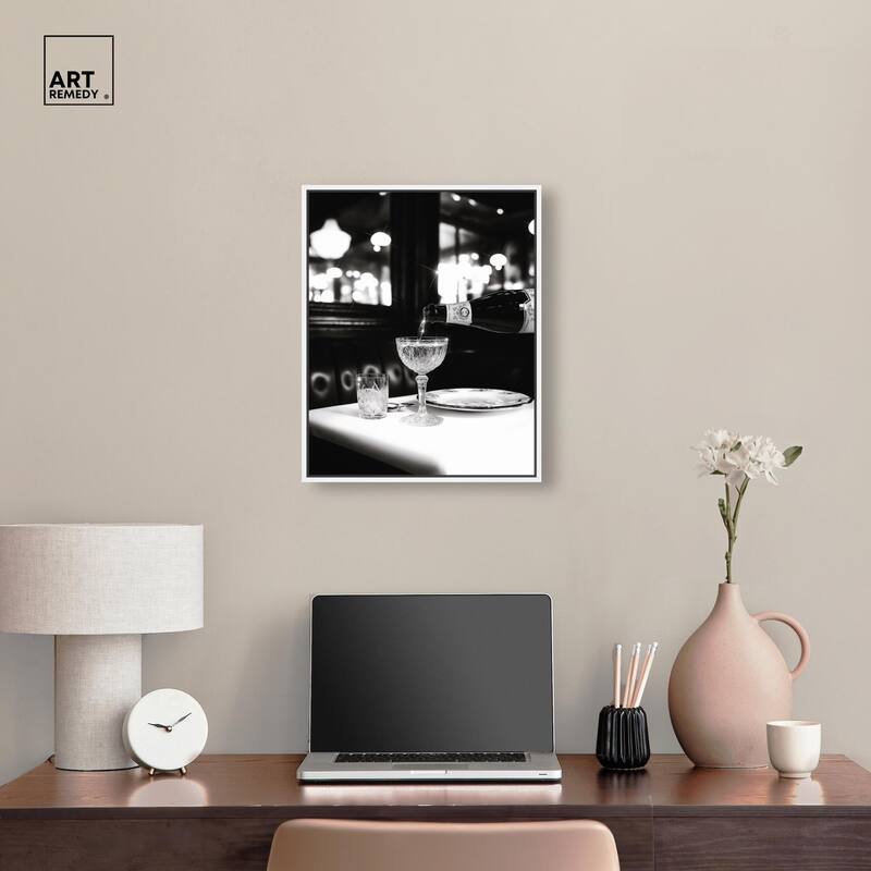 Sparkling in Monochrome II Canvas by Art Remedy