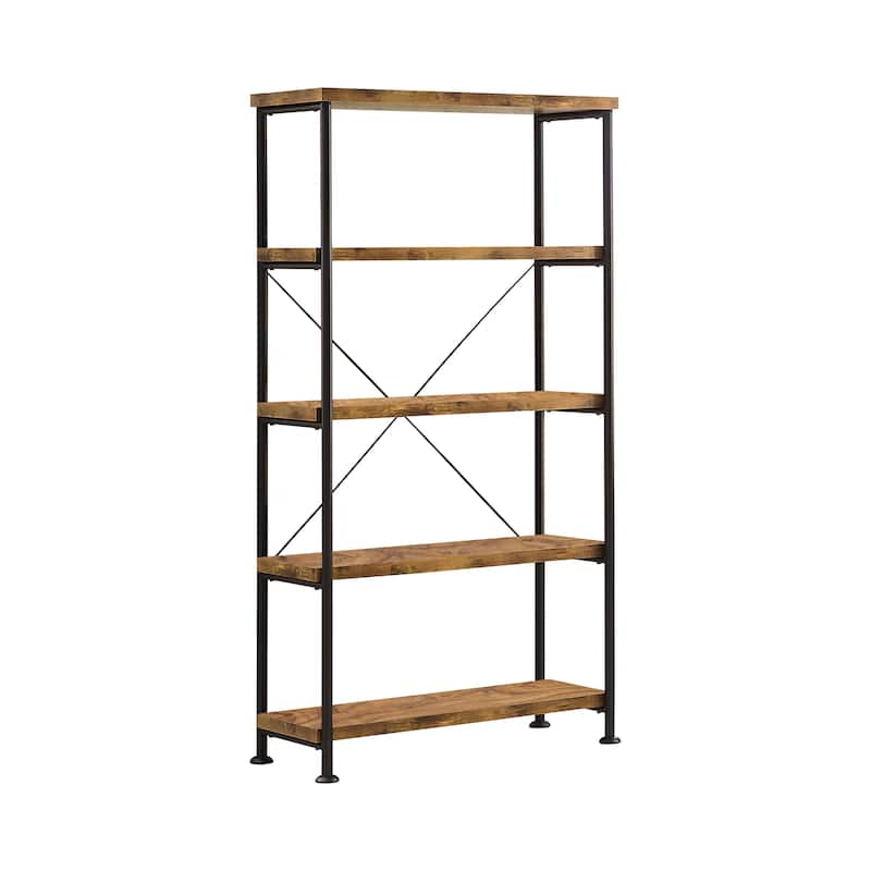 Virginia Industrial 4-shelf Bookcase